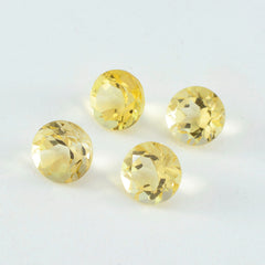 Citrine 1PC Chunky 13x13 MM Round Faceted Yellow Natural Semi Precious Gems