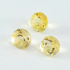 Citrine 1PC Chunky 15x15 MM Round Faceted Yellow Superior Semi Precious Loose Gemstone
