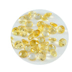 Citrine 1PC Small 7x7 MM Round Faceted Yellow Splendid Semi Precious Loose Gemstone