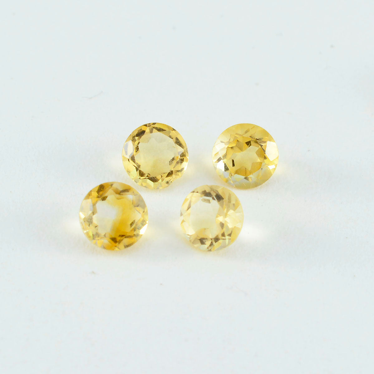 Citrine 1PC Large 12x12 MM Round Faceted Yellow High Quality Semi Precious Loose Gemstones