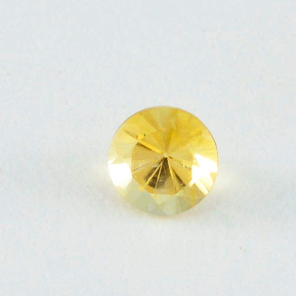 Citrine 10PC Tiny 3x3 MM Round Faceted Yellow Fiery Semi Precious Loose Gemstone