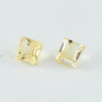 Citrine 1PC Chunky 13x13 MM Square Faceted Yellow Natural Semi Precious Gems