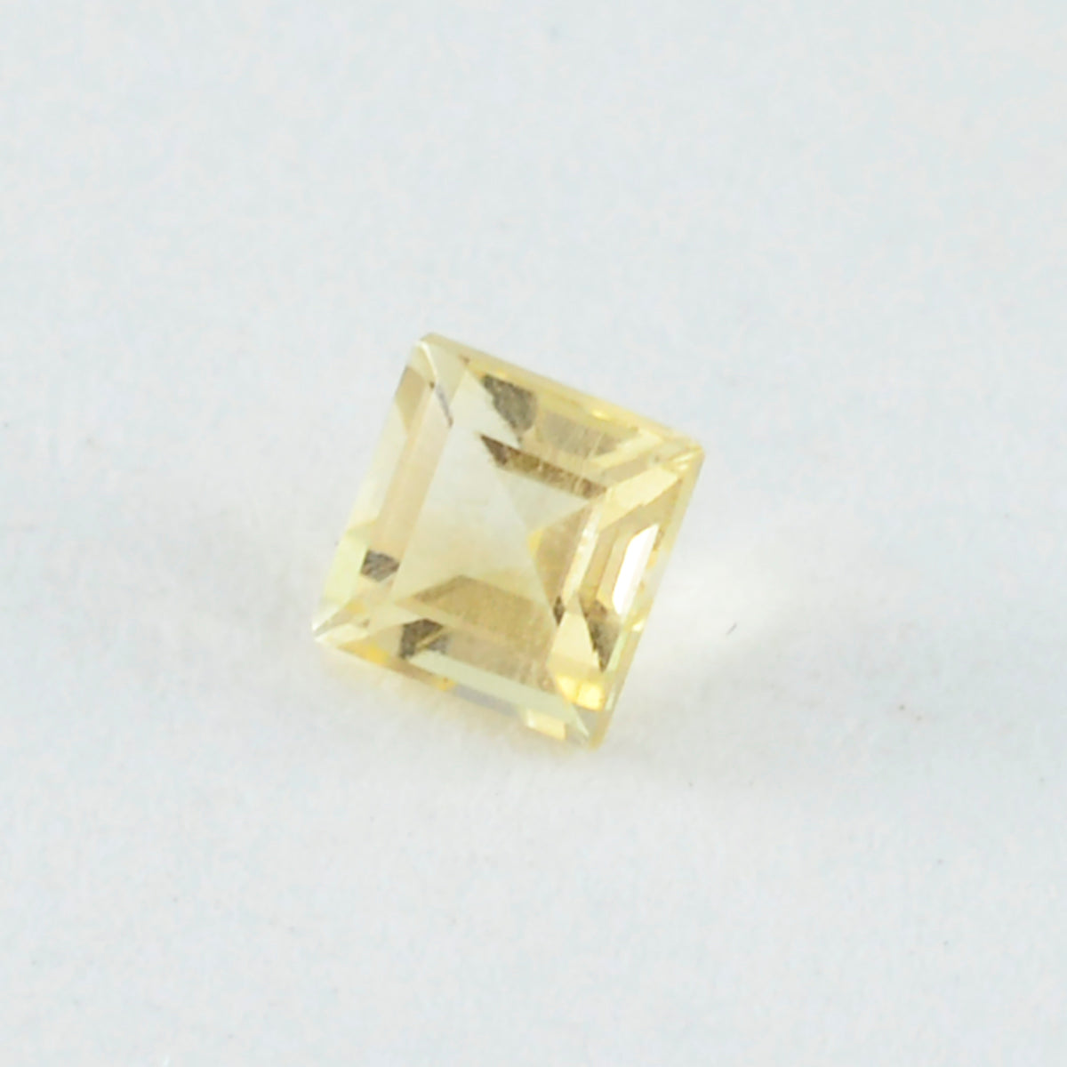 Citrine 1PC Chunky 14x14 MM Square Faceted Yellow Genuine Semi Precious Loose Gems