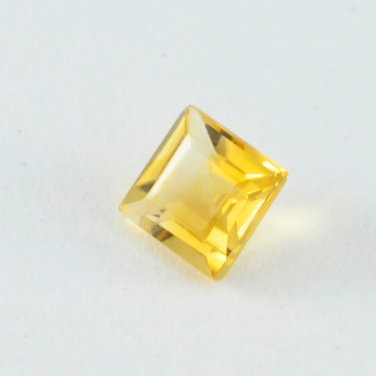 Citrine 1PC Chunky 15x15 MM Square Faceted Yellow Superior Semi Precious Loose Gemstone Huvudsaklig produktbild