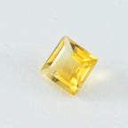 Citrine 1PC Chunky 15x15 MM Square Faceted Yellow Superior Semi Precious Loose Gemstone