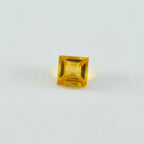 Citrine 1PC Small 7x7 MM Square Faceted Yellow Splendid Semi Precious Loose Gemstone