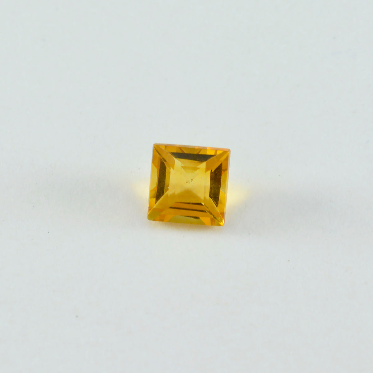 Citrine 1PC Small 7x7 MM Square Faceted Yellow Splendid Semi Precious Loose Gemstone