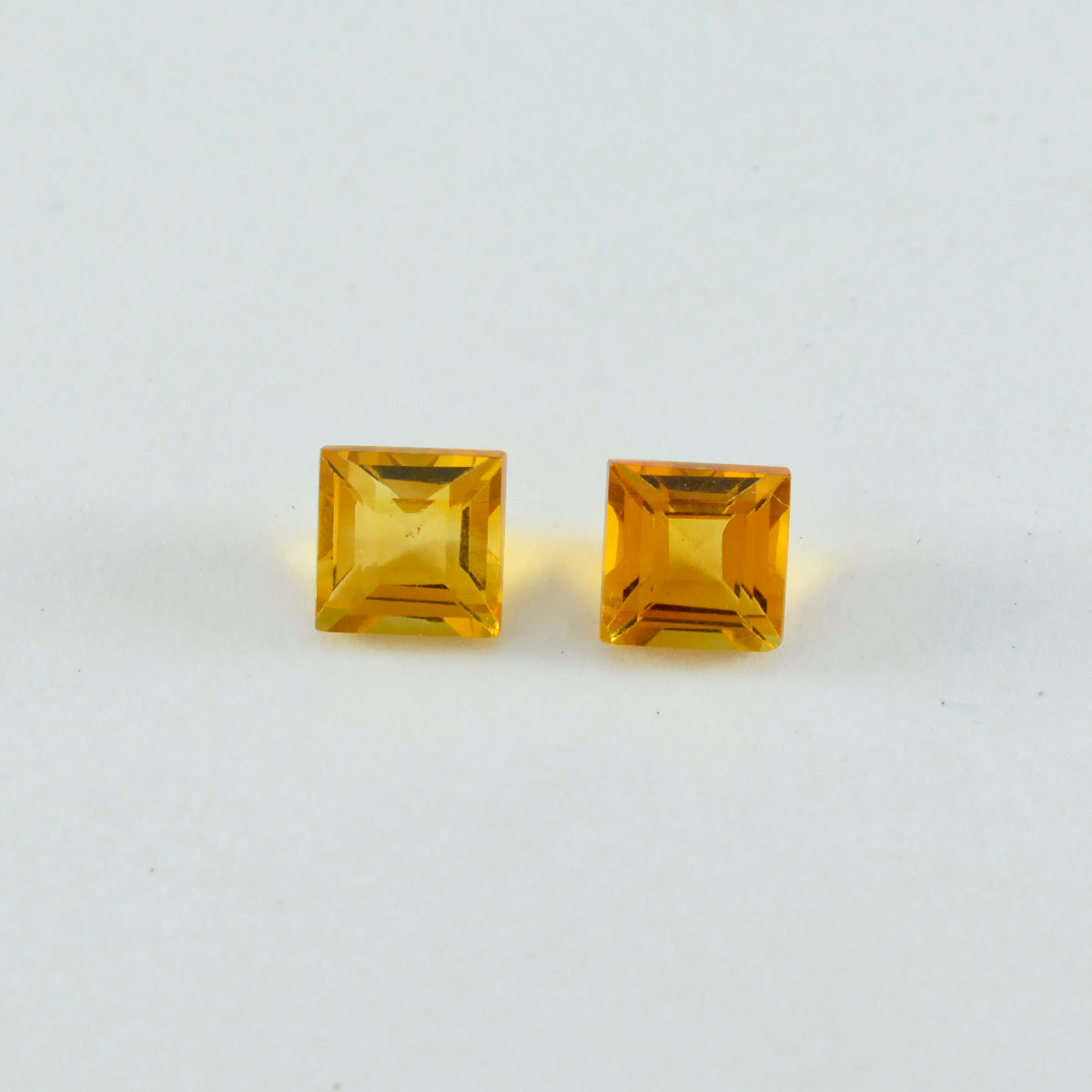Citrine 1PC Small 7x7 MM Square Faceted Yellow Splendid Semi Precious Loose Gemstone