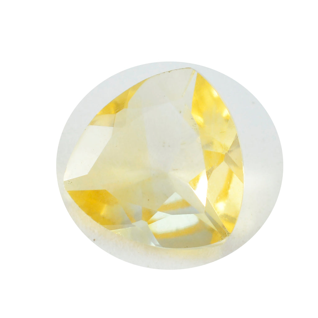 Citrine 1PC Chunky 13x13 MM Triangle Faceted Yellow Natural Semi Precious Gems