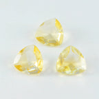 Citrine 1PC Chunky 14x14 MM Triangle Faceted Yellow Genuine Semi Precious Loose Gems