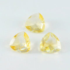 Citrine 1PC Chunky 16x16 MM Triangle Faceted Yellow Pure Semi Precious Loose Gemstones