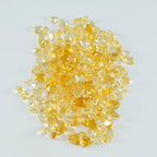 Citrine 10PC Tiny 4x4 MM Triangle Faceted Yellow Brilliant Semi Precious Loose Gemstones