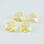 Citrine 1PC Large 12x12 MM Triangle Faceted Yellow High Quality Semi Precious Loose Gemstones