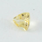 Citrine 1PC Chunky 13x13 MM Triangle Faceted Yellow Natural Semi Precious Gems