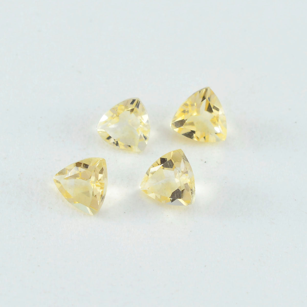 Citrine 1PC Tiny 5x5 MM Triangle Faceted Yellow Sparkling Semi Precious Gems