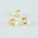 Citrine 1PC Tiny 6x6 MM Triangle Faceted Yellow Polished Semi Precious Loose Gems