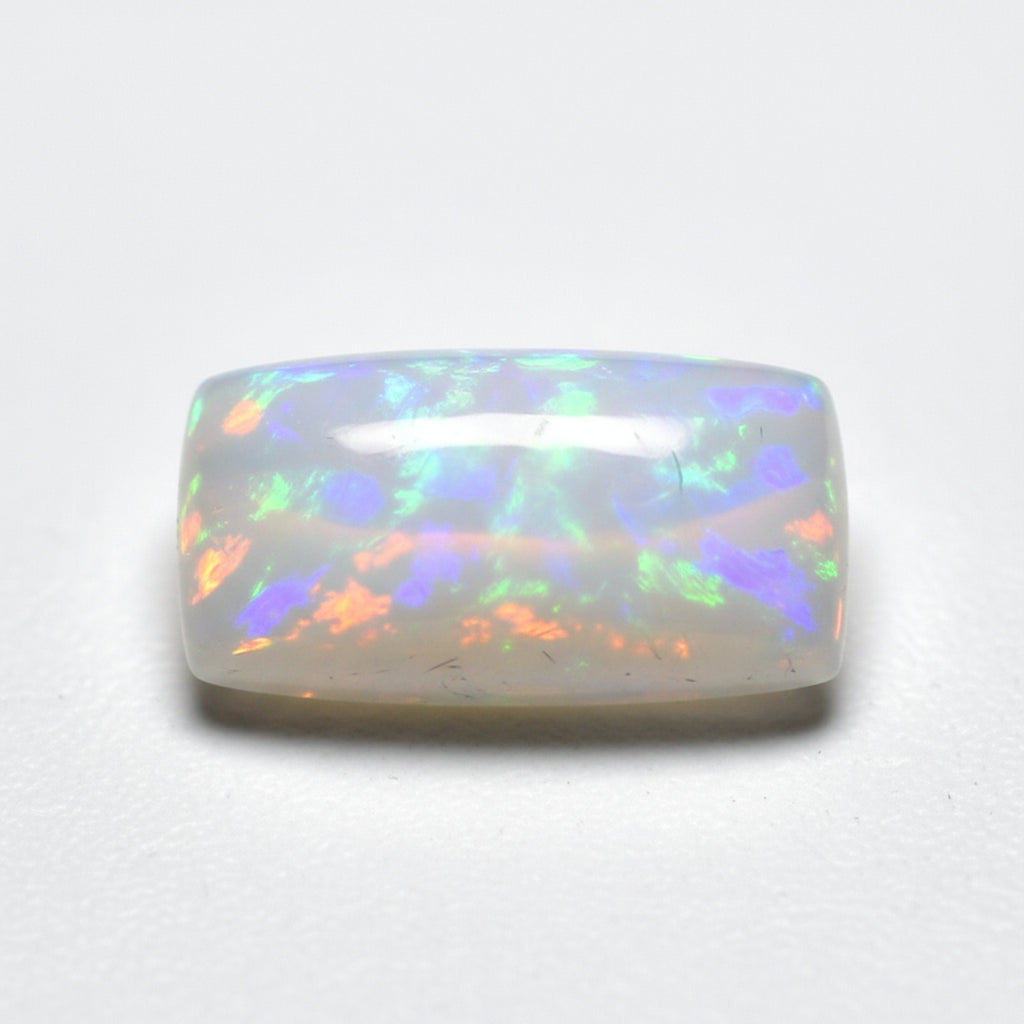 Created Opal 10PC Tiny 3x6 MM Baguette Cabochon White Genuine semi Precious Loose Gems