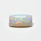 Created Opal 1PC Small 5x10 MM Baguette Cabochon White Pure semi Precious Loose Gemstones
