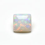 Created Opal 10PC Tiny 4x4 MM Cushion Cabochon White Brilliant semi Precious Loose Gemstones