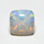 Created Opal 1PC Medium 9x9 MM Cushion Cabochon White Lustrous semi Precious Loose Gemstone