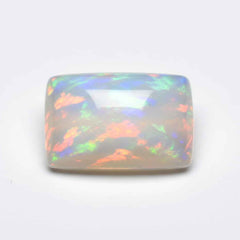 Created Opal 1PC Large 10x12 MM Emerald Cabochon White Pure semi Precious Loose Gemstones
