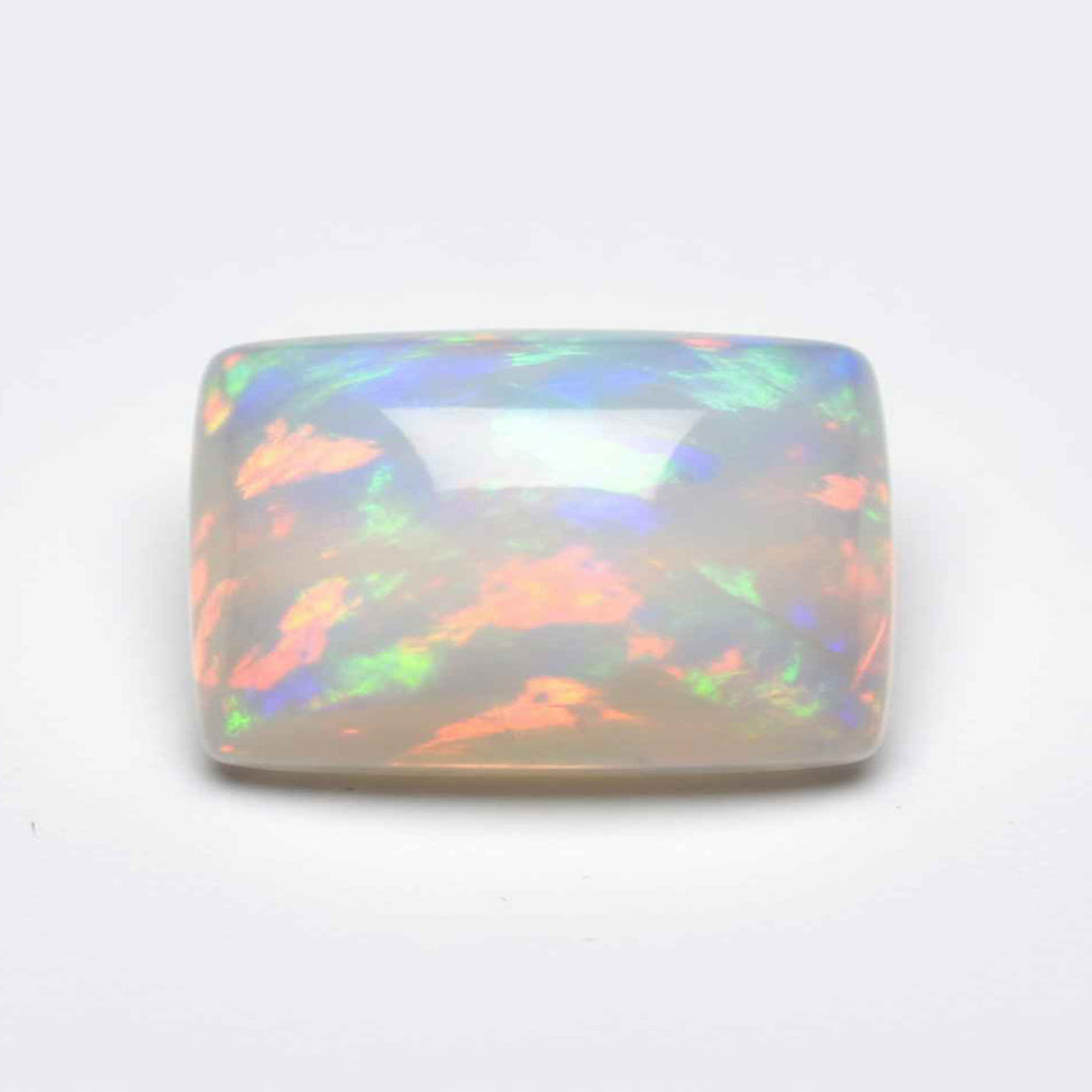 Created Opal 10PC Tiny 3x5 MM Emerald Cabochon White Polished semi Precious Precious Gemstone