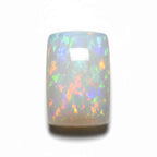 Created Opal 1PC Tiny 5x7 MM Emerald Cabochon White Luster semi Precious Loose Gems