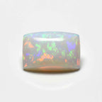 Created Opal 1PC Small 6x9 MM Emerald Cabochon White Shine semi Precious Loose Gemstones