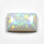 Created Opal 1PC Large 8x12 MM Emerald Cabochon White Superior semi Precious Loose Gemstone