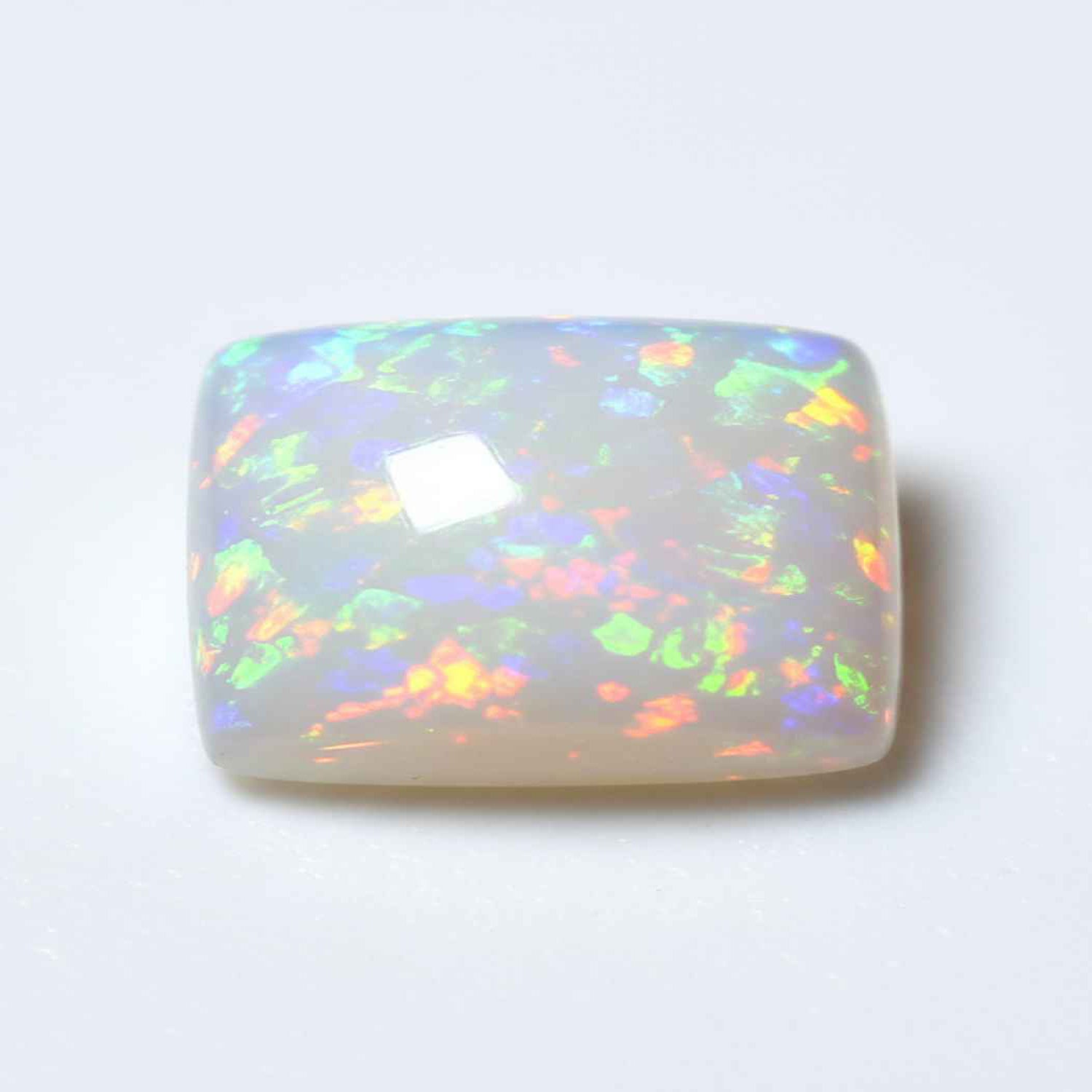 Created Opal 1PC Large 8x12 MM Emerald Cabochon White Superior semi Precious Loose Gemstone Второстепенное изображение товара