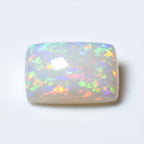 Created Opal 1PC Large 8x12 MM Emerald Cabochon White Superior semi Precious Loose Gemstone