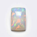 Created Opal 1PC Large 9x11 MM Emerald Cabochon White Genuine semi Precious Loose Gems