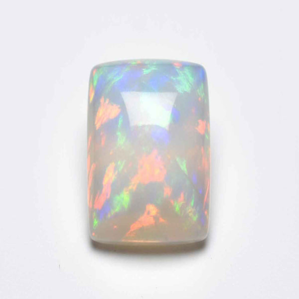 Created Opal 1PC Large 9x11 MM Emerald Cabochon White Genuine semi Precious Loose Gems