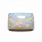 Created Opal 1PC Large 9x11 MM Emerald Cabochon White Genuine semi Precious Loose Gems