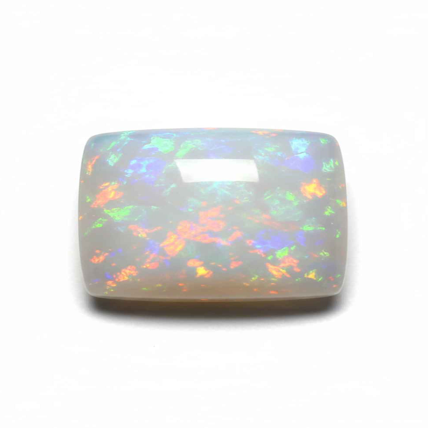 Created Opal 1PC Large 9x11 MM Emerald Cabochon White Genuine semi Precious Loose Gems