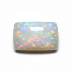 Created Opal 1PC Large 9x11 MM Emerald Cabochon White Genuine semi Precious Loose Gems