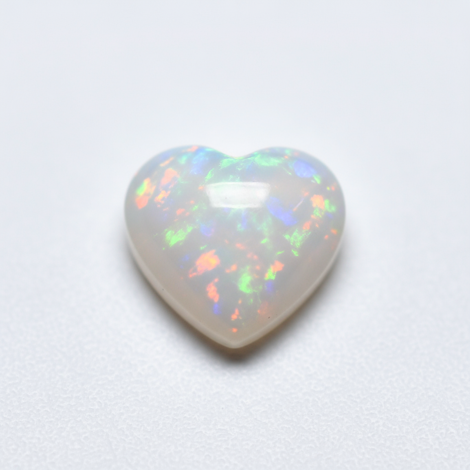 Created Opal 10PC Tiny 3x3 MM Heart Cabochon White High-Quality semi Precious Loose Gemstones Второстепенное изображение товара