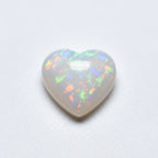 Created Opal 10PC Tiny 3x3 MM Heart Cabochon White High-Quality semi Precious Loose Gemstones