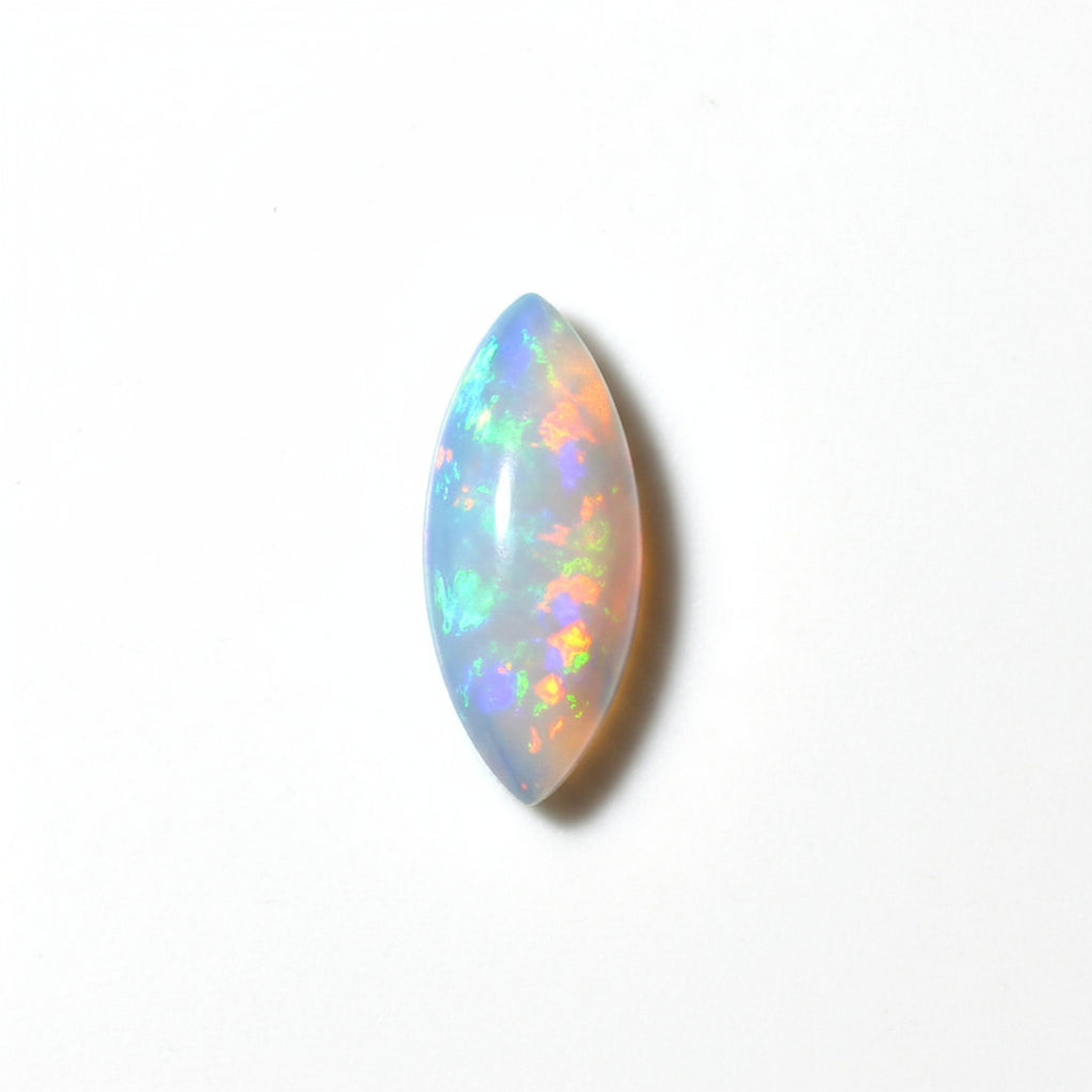 Created Opal 10PC Tiny 3x6 MM Marquise  Cabochon White Brilliant semi Precious Loose Gems