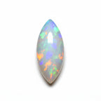 Created Opal 10PC Tiny 4x8 MM Marquise  Cabochon White Sparkling semi Precious Loose Gemstone