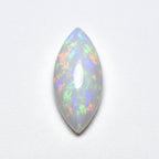 Created Opal 1PC Small 6x12 MM Marquise  Cabochon White Splendid semi Precious Semi Precious Gemstone