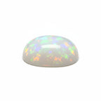 Created Opal 1PC Large 10x12 MM Oval Cabochon White Splendid semi Precious Gems