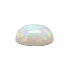 Created Opal 1PC Large 10x12 MM Oval Cabochon White Splendid semi Precious Gems