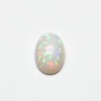 Created Opal 10PC Tiny 3x5 MM Oval Cabochon White Fine semi Precious Loose Gemstone