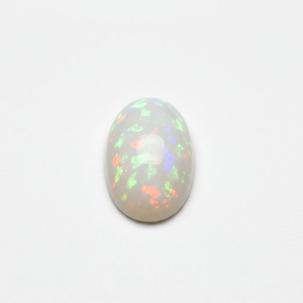 Created Opal 10PC Tiny 4x6 MM Oval Cabochon White High-Quality semi Precious Loose Gemstones