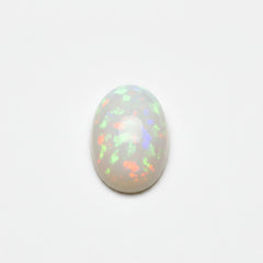 Created Opal 10PC Tiny 4x6 MM Oval Cabochon White High-Quality semi Precious Loose Gemstones