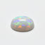 Created Opal 1PC Small 6x8 MM Oval Cabochon White Genuine semi Precious Precious Gemstone