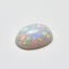 Created Opal 1PC Small 7x9 MM Oval Cabochon White Pure semi Precious Loose Gems