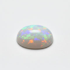 Created Opal 1PC Medium 8x10 MM Oval Cabochon White Brilliant semi Precious Loose Gemstones