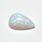 Created Opal 10PC Tiny 4x6 MM Pear Cabochon White Fiery semi Precious Loose Gemstone